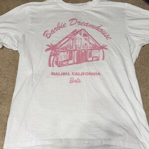 Barbie Malibu Dreamhouse Pink and White Tee